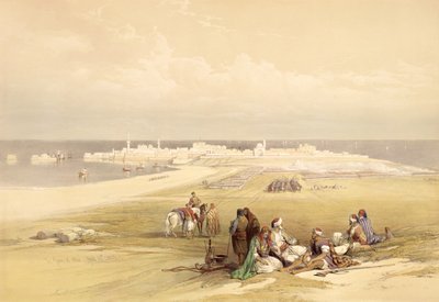 1839年4月24日、サンジャンダクレ、「聖地」のボリュームIIのプレート65。 1843 作： David Roberts